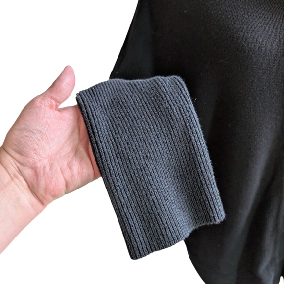 Vetta Capsule The Oversized Sweater Fisherman Chunky Womens XS Cotton Black - Picture 10 of 15